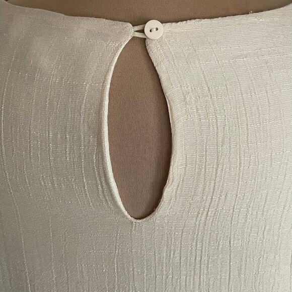 Umgee Cream Boho Bliss Embroidered Dress Sz LARGE Hippie Fairy Peasant Babydoll - Picture 8 of 10